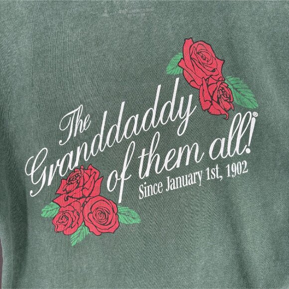 Abercrombie & Fitch Men's Rose Bowl Game Soft A&F Tee S Green Cotton Football - Picture 4 of 9